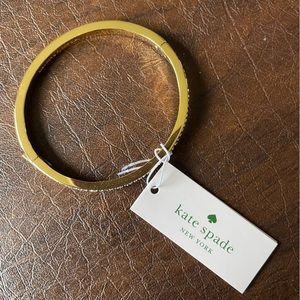 Kate Spade gold and diamond clasp bangle bracelet